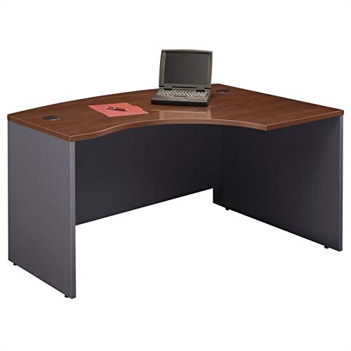 Bush Business Series C 3-Piece Right-Hand Bow Front Desk Set in Hansen Cherry