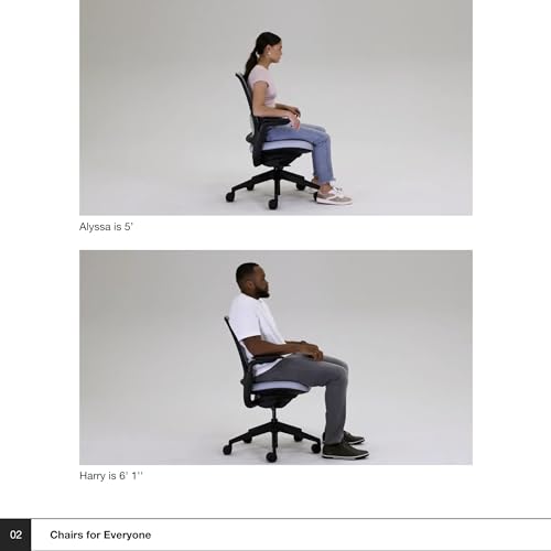 Steelcase Series 1 Office Chair - Ergonomic Work Chair with Weight-Activated Controls, Back Supports & Arm Support - Graphite