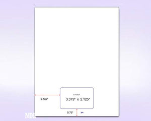 Letter Size Integrated Form with 1 Card (Box of 500)