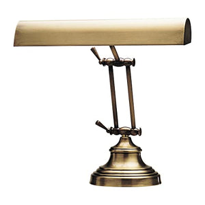 House of Troy AP14-41-71 Advent Piano/Desk Lamp, 14", Antique Brass