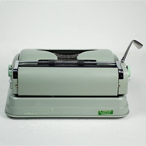 Amdsoc Rare Typewriter - Antique Mechanical Literature Art - Green