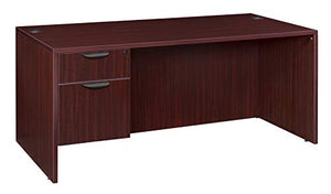 Regency LSP6030MH Pedestal Desk Legacy Single 60" x 30" Mahogany