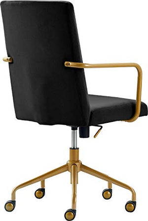 Elle Decor CHR10058A Giselle Home Office Chair, Black