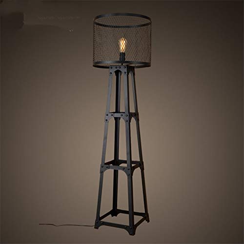 EESHHA Vintage Black Tripod Floor Lamp for Dining Room Foyer