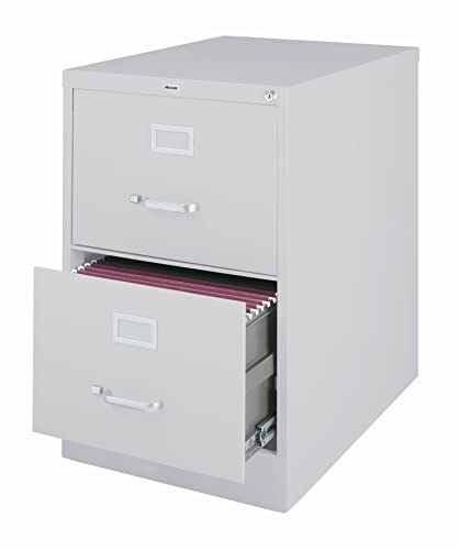 CommClad Hirsh Industries 2-Drawer Legal File Cabinet - Black, 18"W x 26.5"D x 28.4"D, Model 14419