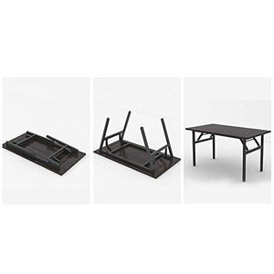 UWY Foldable Computer Desks,Metal Frame Study Table,Writing Desk Workstation,Office Living Room Bedroom Easy to Assemble Kaki-IRO 100x40x75cm