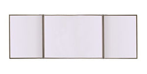 Ghent VisuALL PC, Gray Fabric Bulletin Board Outside with Acrylate Whiteboard Inside (41302)