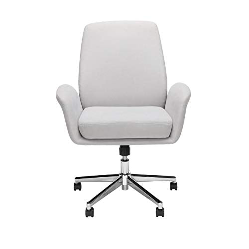 OFM 733-F Modern Fabric Upholstered Office, Cushioned Arm Chair, Grey