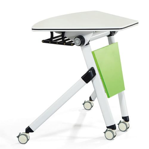 Generic Modern Trapezoidal Conference Room Table with Locking Wheels (6 Pack)
