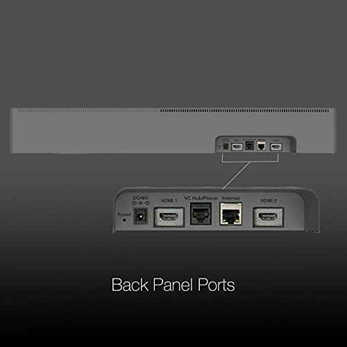 Global Teck Worldwide Yealink A20-020-ZOOM Certified MeetingBar Conference System with CTP18 Touch Console - Teams, Zoom, Skype Compatible - by GTW