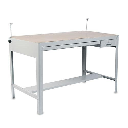SAFCO Products 3962GR Precision Four-Post Drafting Table Base, 56-1/2w x 30-1/2d x 35-1/2h, Gray