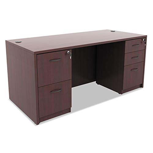 Alera VA542822MY Alera Valencia F/F Drawer Full Pedestal, 15 5/8w x 20 1/2d x 28 1/2h, Mahogany