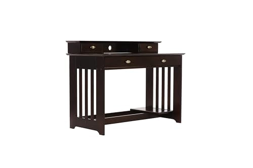 Discovery World Furniture Desk and Hutch in Espresso