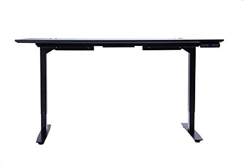 ApexDesk Flex Pro Series 66" Standing Desk Base & Top with Bluetooth Function (Memory Controller, Black Base + Black Top)