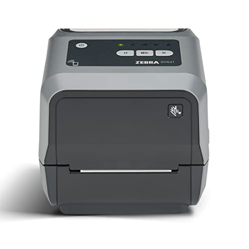 Zebra ZD621 Thermal Transfer Desktop Printer 300 dpi Print Width 4 inch USB Serial Ethernet ZD6A043-301F00EZ