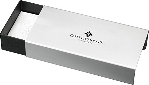 Diplomat D40301025 Aero Fountain Pen with Steel Medium Nib - Black