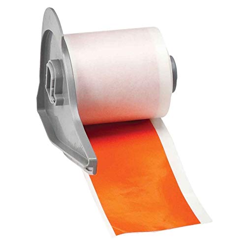 Brady M71C-2000-595-OR, 142360 2" x 50' Orange BMP71 Series Indoor/Outdoor Vinyl Label, 2 Rolls
