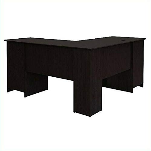 2 Piece Office Set with Filing Cabinet and Desk in Espresso Oak-Home office furniture sets-Computer desk-Home office desks-Desk with drawers-Storage cabinet-Home office desk-Home office furniture set