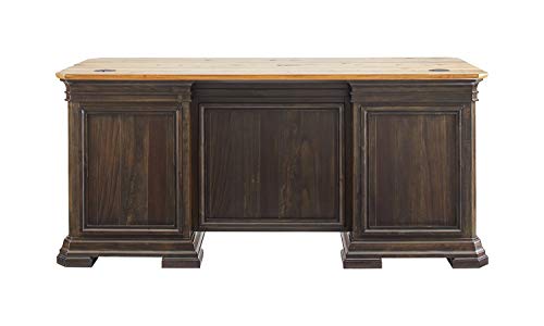 Martin Furniture IMSA680 Double Pedestal Executive Desk, Brown, Fully Assembled