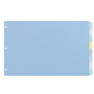 Avery Translucent Durable Write-On Dividers, 11 x 17 inches, 8 Tab, Multi-Color Tab, Not Printer Compatible (16132)