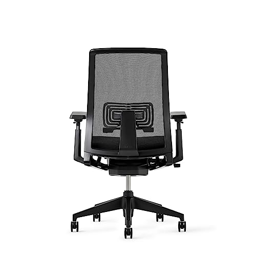 Haworth Very Mesh Office Chair - Stylish Ergonomic Desk Chair with Lumbar Support (Coal)