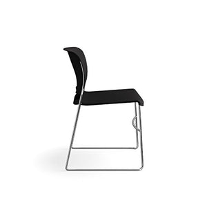 HON Olson High-Density Stacking Chair, Onyx Shell by HON