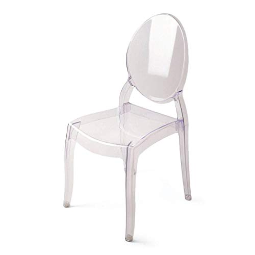 EventStable Clear Polycarbonate Sofia Stacking Chairs - UV Protection - Commercial Grade - Indoor/Outdoor - 10 Pack