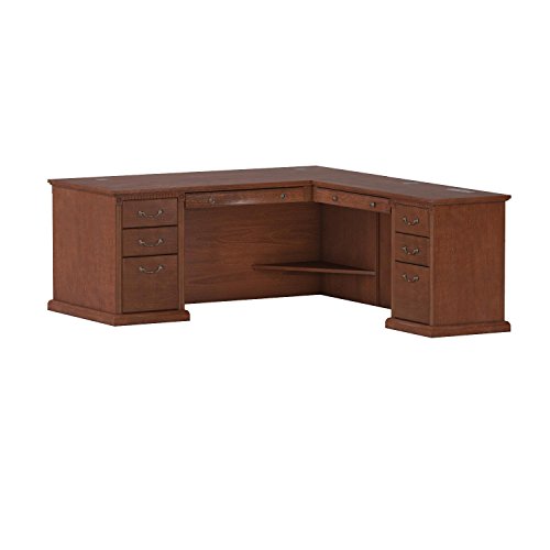 Martin Furniture Huntington Oxford Office Right L-Shaped Desk, Burnish Finish