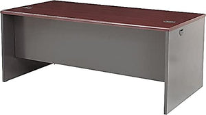 Office Realm HON 38934NS 38000 Series Desk Shell, 72w x 36d x 29-1/2h, Mahogany/Charcoal