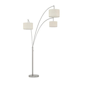 Artiva USA LED602108FSN Lumiere Modern LED 80-inch 3-Arched Brushed Steel Floor Lamp with Dimmer, 76, 71 inches high x 36 inches Wide x 36 inches Long
