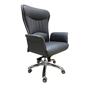 None Executive Managerial Office Chair with PU Leather and Waist Support