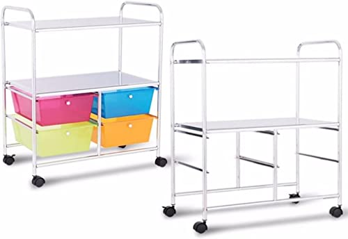 GaRcan 4-Drawer Rolling Storage Cart - Home Office Furniture
