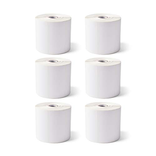 Zebra 4 x 2 in Direct Thermal Paper Labels Z-Perform 2000D Permanent Adhesive Shipping Labels 1 in Core 6 Rolls 10031640SP
