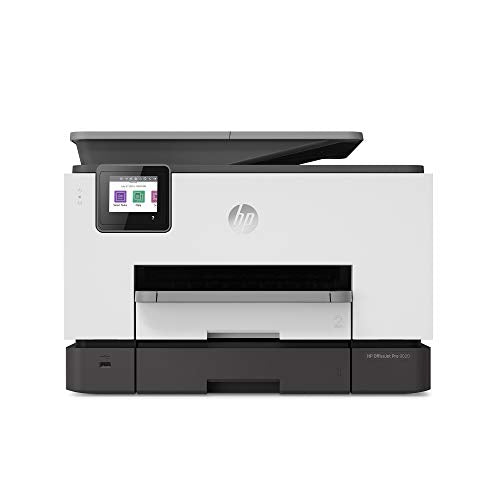 HP OfficeJet Pro 9020 All-in-One Wireless Printer, with Smart Tasks & Advanced Scan Solutions for Smart Office Productivity, Works with Alexa (1MR78A)