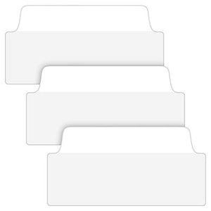Avery Ultra Tabs, 3 x 1.5, 2-Side Writable, White, 24 Repositionable Filing Tabs, 48 Packs (74776)