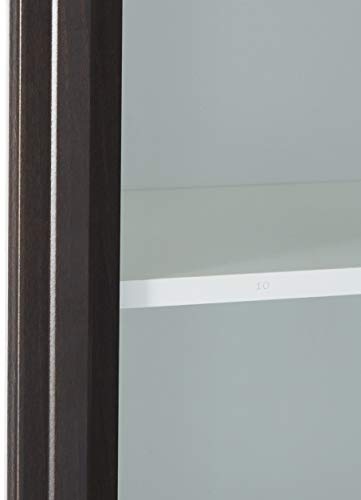 Manhattan Comforts 75AMC66-MC Serra 1.0-5-Shelf Bookcase in White and Tobacco