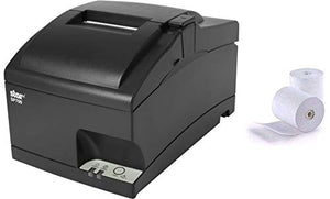 Star Micronics SP742ME Ethernet Receipt Printer, Compatible with Square and Clover, Impact, Auto Cutter, Power Supply and Cable Included and 2 Rolls of Epsilont Paper