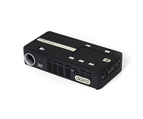 AAXA P4-X Android Wireless Smart Pico Projector, Built-in 90 Minute Battery & Touchpad, Office Viewer, Wi-Fi & Bluetooth, Android 5.1 OS, 175 Lumens, black