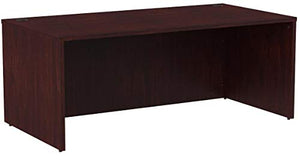 Boss Office Products N102-M Desk Shell 66 in Wide x 30 in Deep  in Mahogany