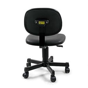 SigmaForce Lab Chair with Steel Base - Adjustable Height Soft Vinyl Seat