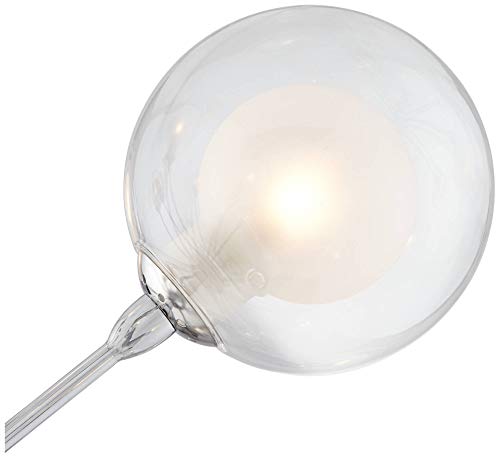 Mid Century Modern Floor Lamp Sputnik Style 16-Light Chrome Opal Glass Orbs for Living Room Reading Bedroom - Possini Euro Design