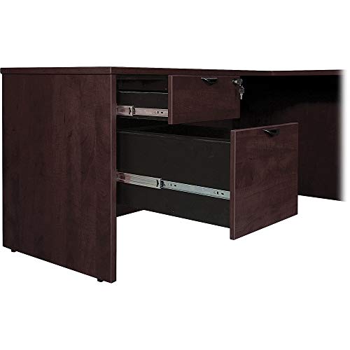 Lorell PR2442RES Right Return, 42-Inch Espresso Desk
