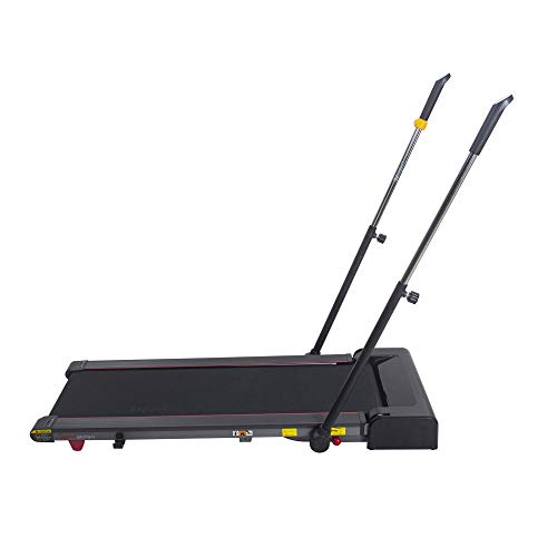 Sunny Health & Fitness Slim Folding Treadmill Trekpad with Arm Exercisers - SF-T7971, Black
