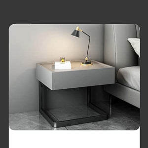 BinOxy Bedside Table with Storage Shelf (Color: 1, Size: 50x40x45cm)