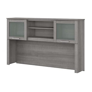 Bush Furniture Somerset 60W Desk Hutch in Platinum Gray