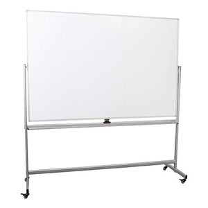 Learniture Double-Sided Mobile Magnetic Markerboard, 6' W x 4' H, White, LNT-RCE-3047-PK-SO