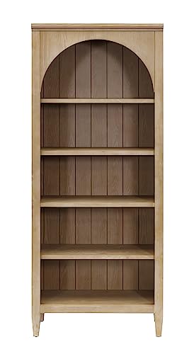 Martin Furniture Modern Wood Open Bookcase Wall, Light Brown