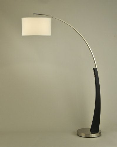 NOVA of California 2110003A Plimpton Arc Floor Lamp, Brushed Nickel