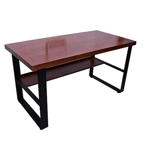 None Industrial Style Solid Wood Computer Desk 300x120x75cm