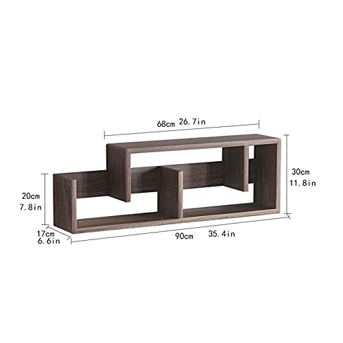 Desktop Creative Shelf Bookshelf Office File Storage Rack (Brass)